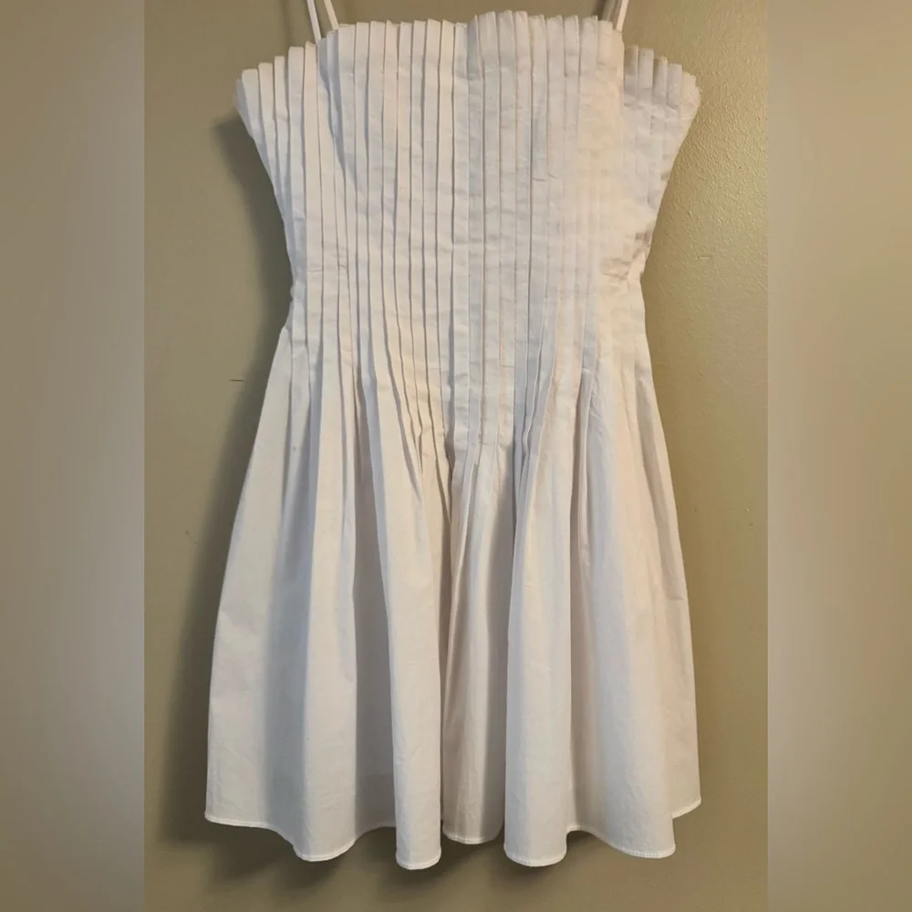 NEW STAUD mini bella dress in white - Picture 9 of 13
